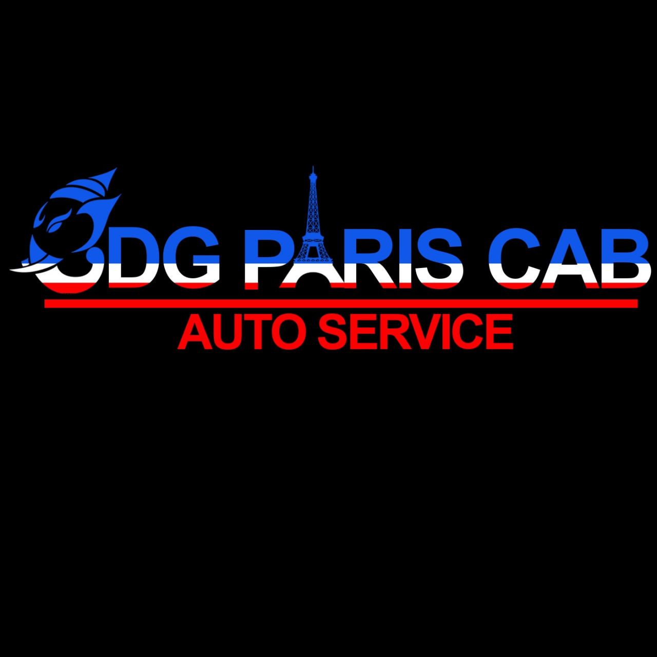 Paris minivan transport logo